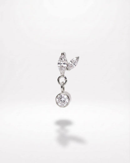 Piercing Gemini pendente titanio