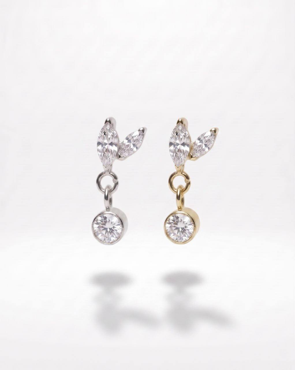Piercing Gemini pendente titanio
