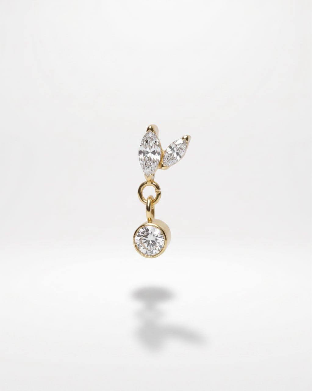 Piercing Gemini pendente titanio