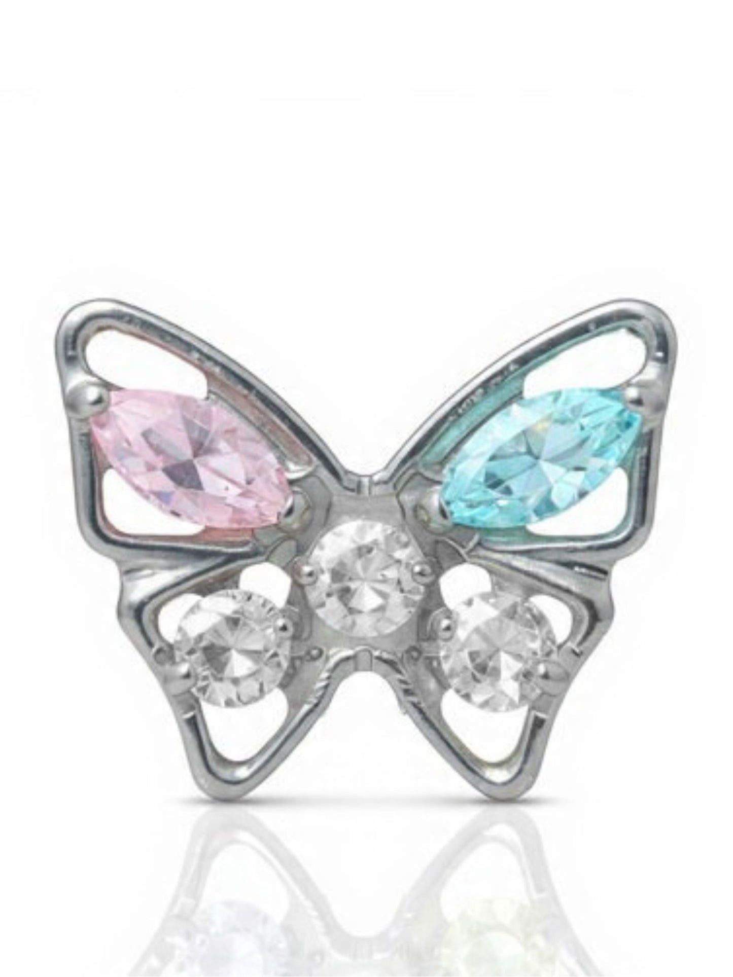 Piercing Mariposa titanio