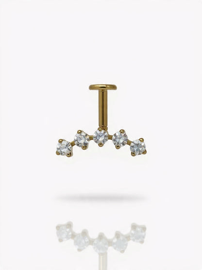 Piercing Vertical Charlotte titanio